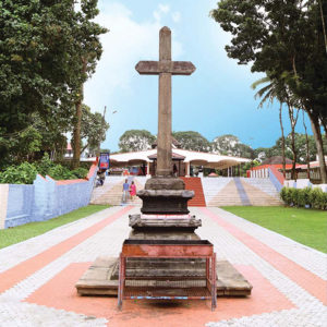 St. Marys Church Pilgrim Centre Kanjirappally Granite Cross